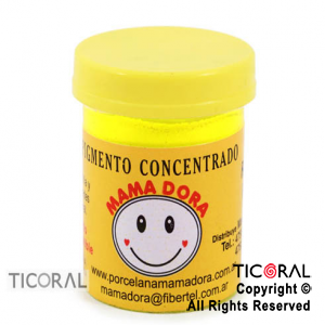 PIGMENTO CONCENTRADO P/ PORCELANA FRIA AMARILLO FLUO X 15GR X 1